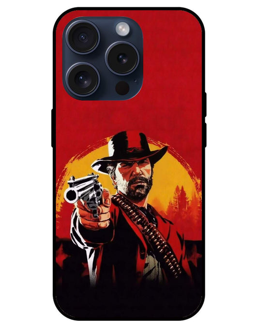 Red Dead Redemption Glossy Glass Back Cover