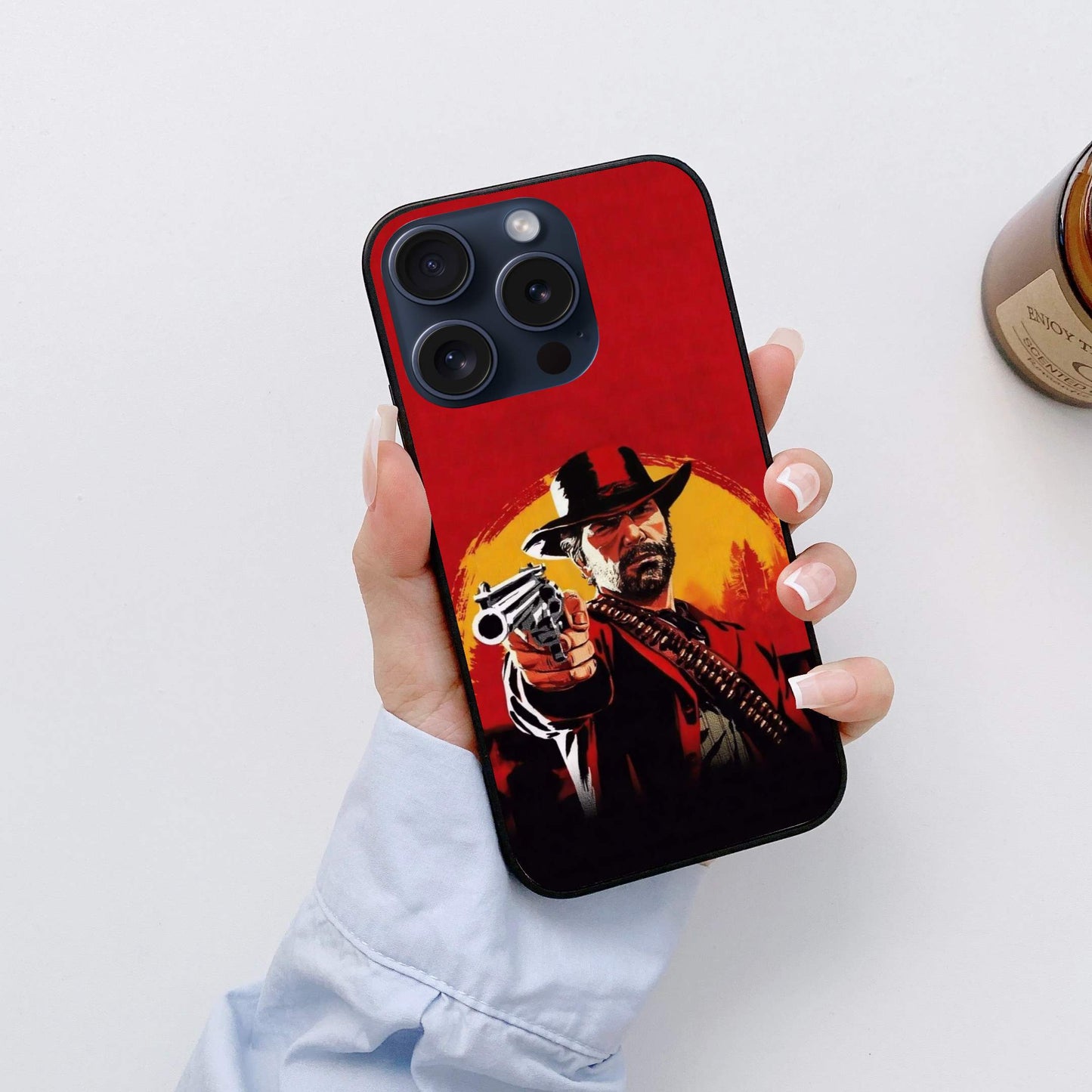 Red Dead Redemption Glossy Glass Back Cover