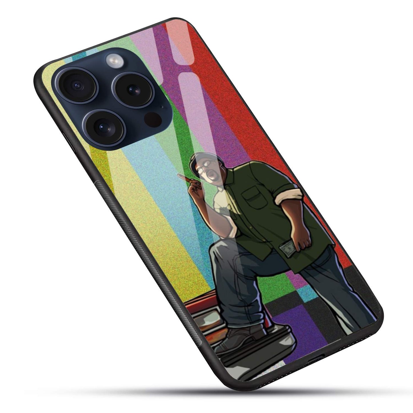 Gta San Andreas Glossy Glass Back Cover