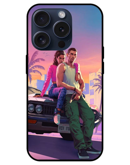 Grand Theft Auto 6 Glossy Glass Back Cover