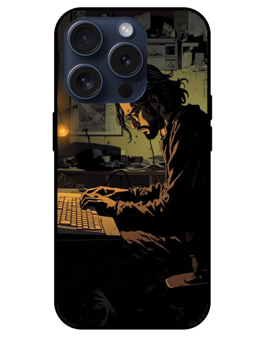 Money Heist Professor   Glossy Glass Back Cover