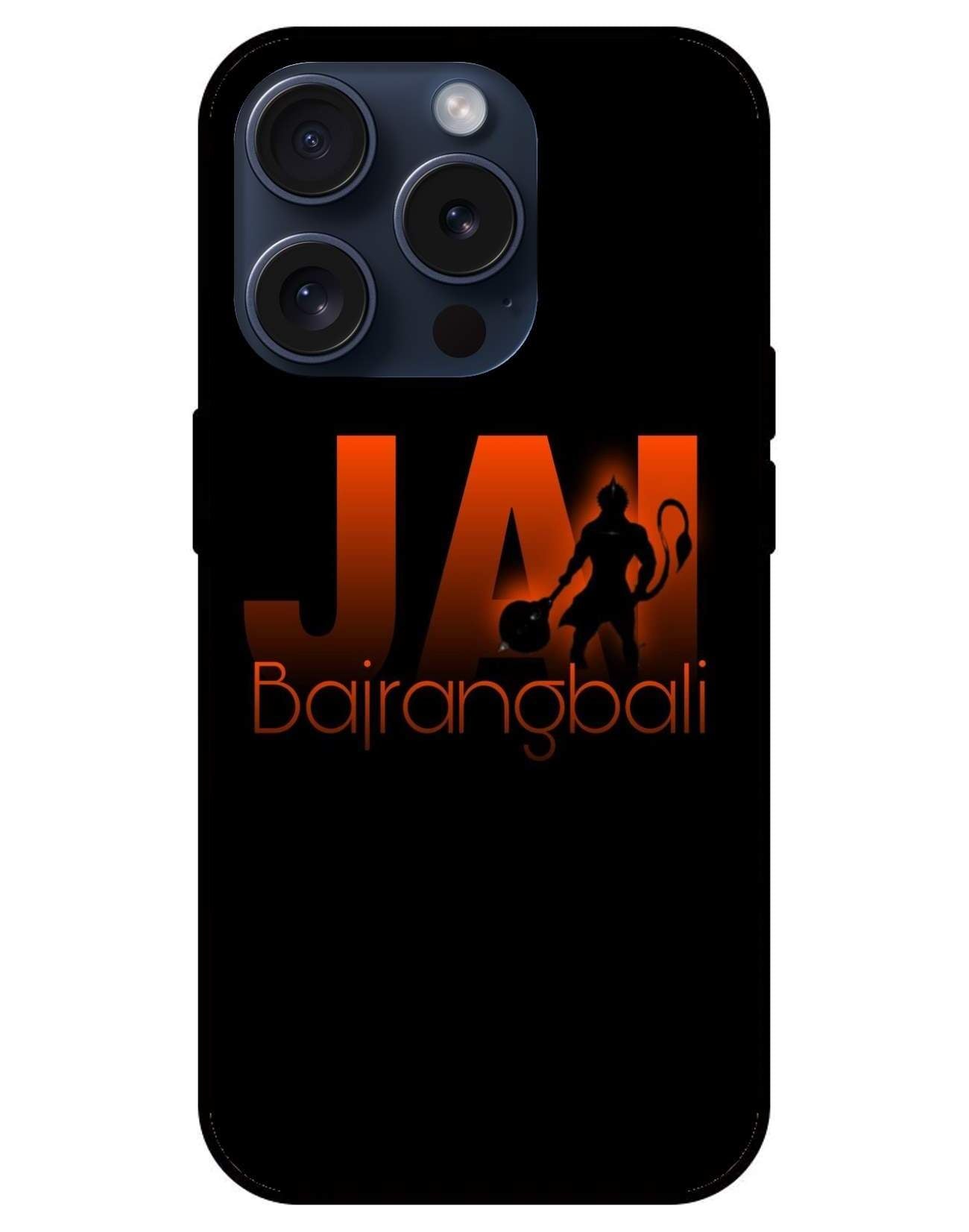 Jai Bajrangbali Glossy Glass Back Cover