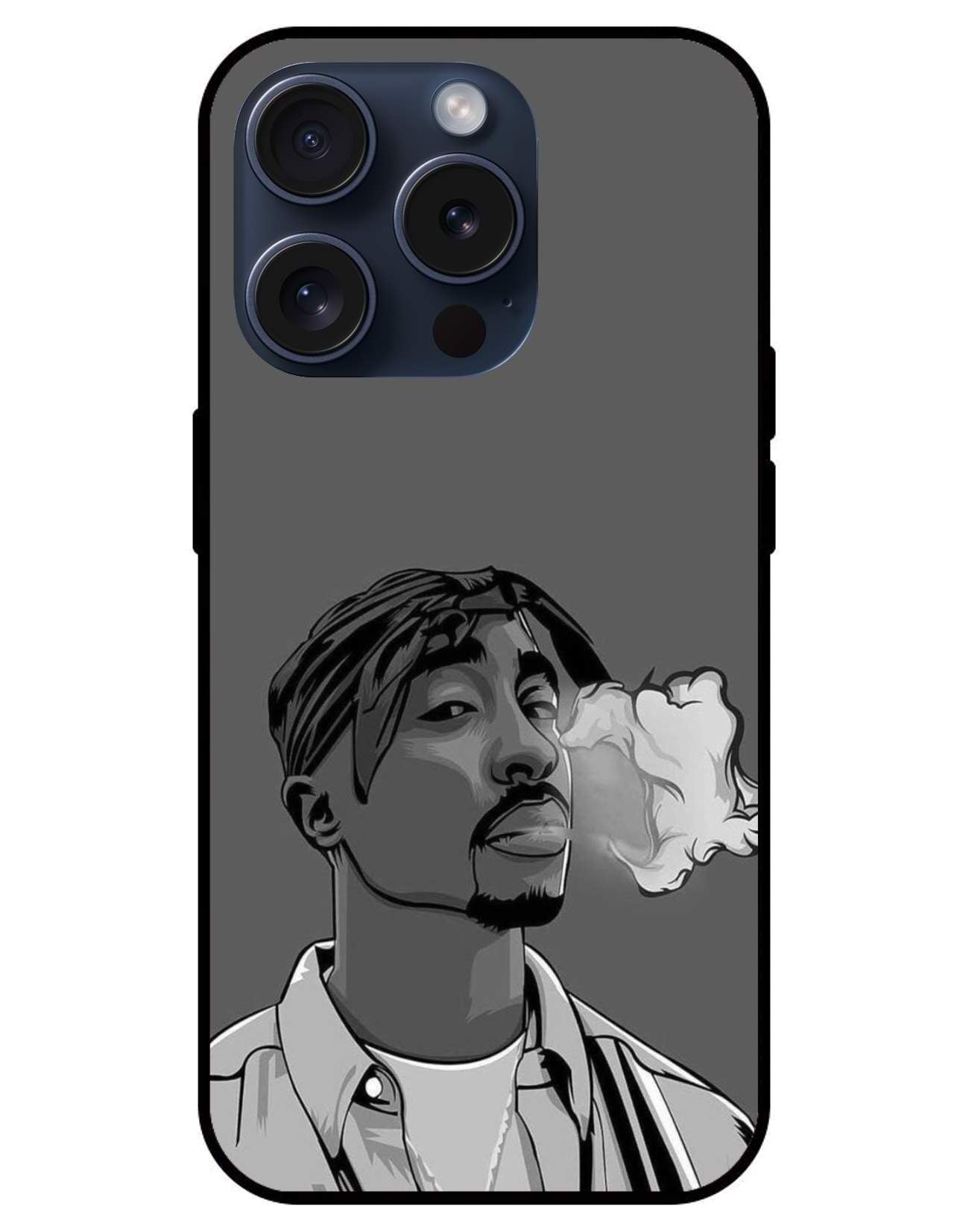 Tupac Sakur Glossy Glass Back Cover