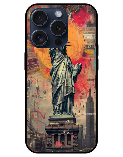 Statue Of Liberty Glossy Glass Back Cover