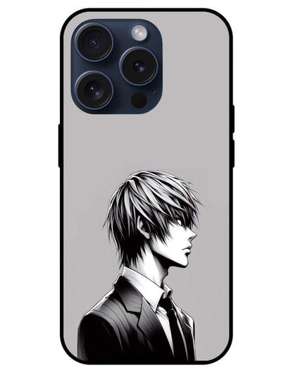 Light Yagami Death Note Glossy Glass Back Cover