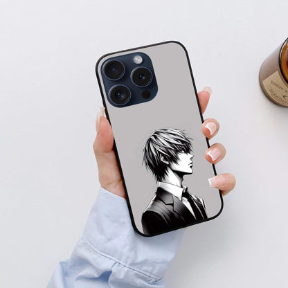 Light Yagami Death Note Glossy Glass Back Cover