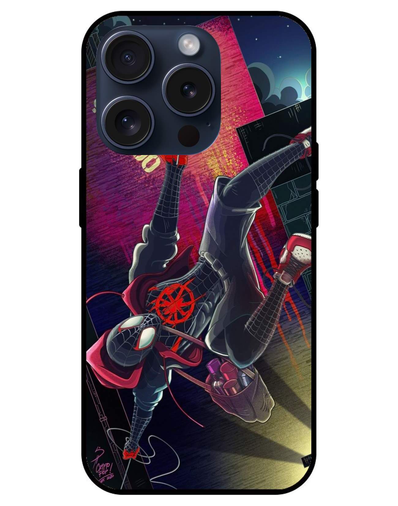 Spider man Glossy Glass Back Cover