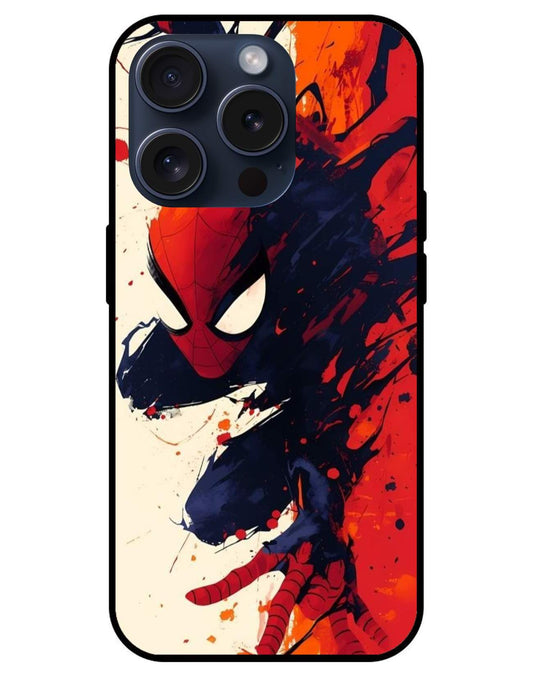 Spider man Glossy Glass Back Cover