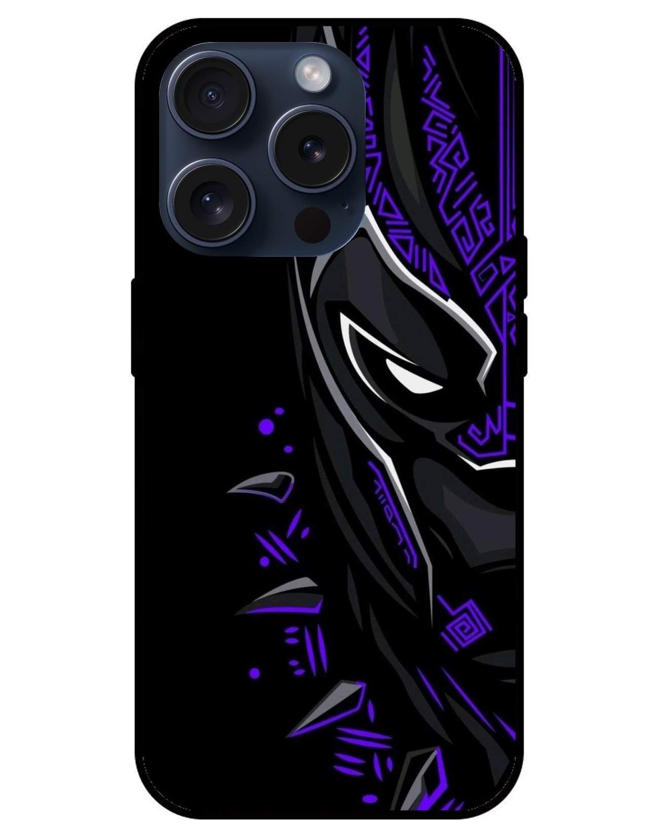 Black Panther Glossy Glass Back Cover