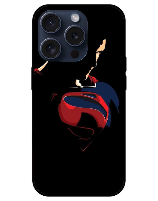 Super Man  Glossy Glass Back Cover