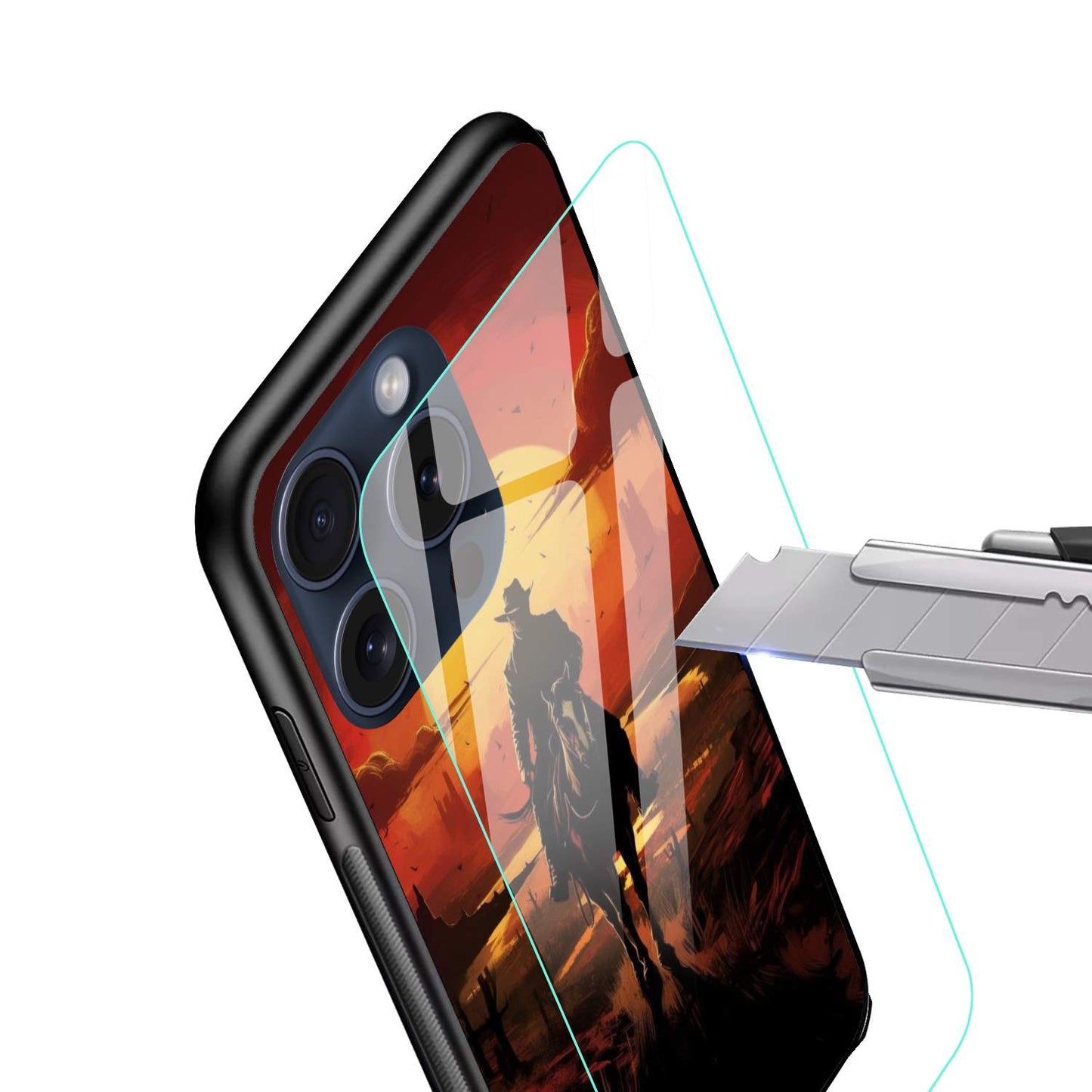 Red Dead Redemption Glossy Glass Back Cover