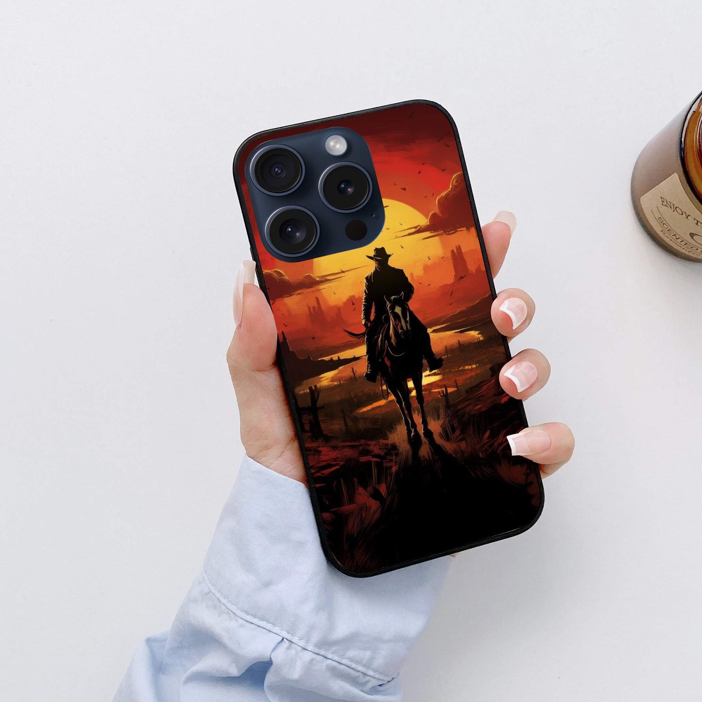 Red Dead Redemption Glossy Glass Back Cover