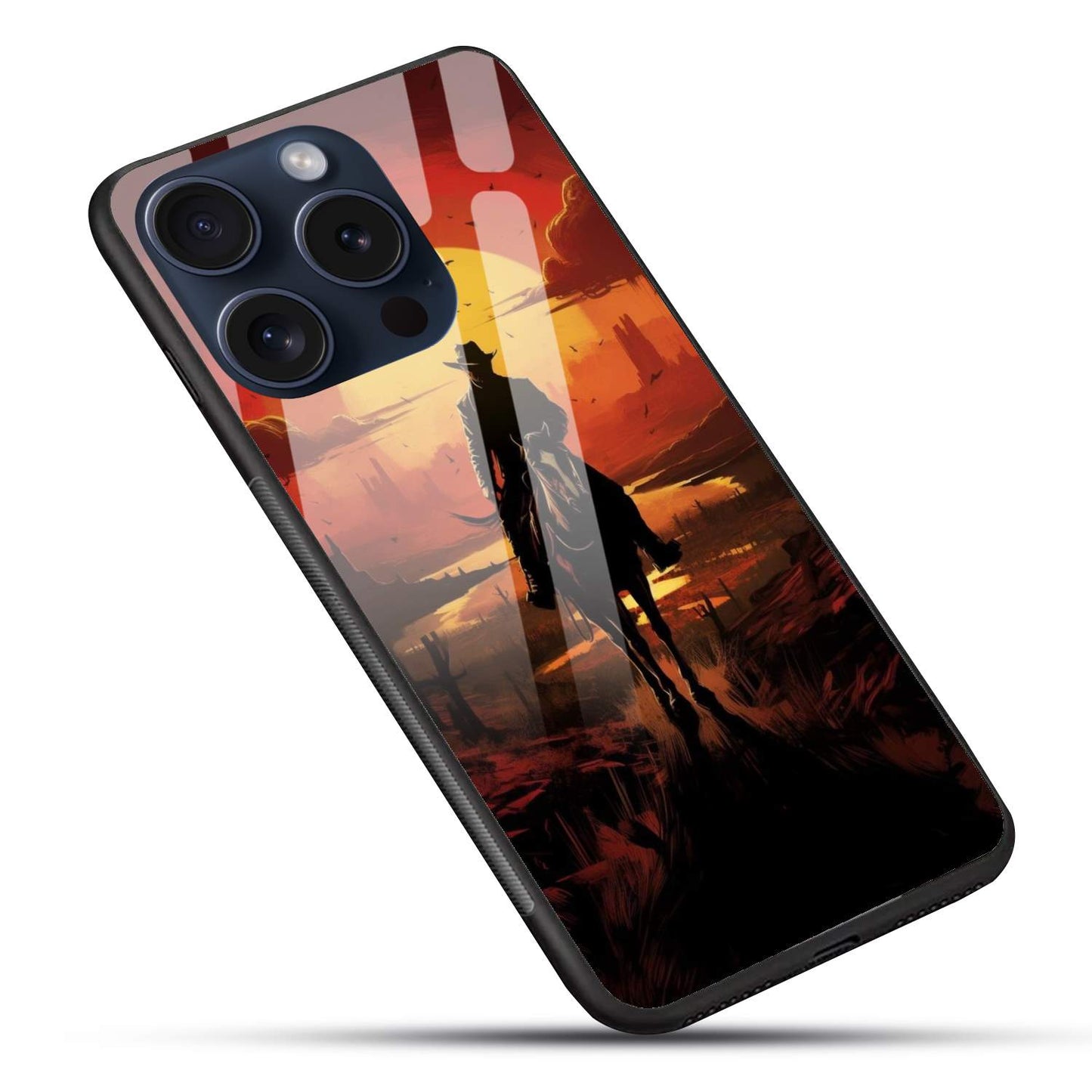 Red Dead Redemption Glossy Glass Back Cover