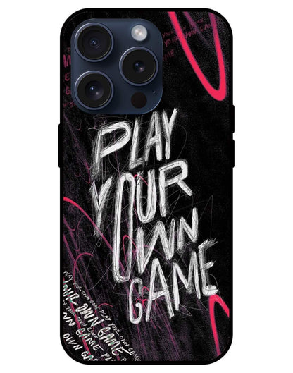 Play Your Own Game Glossy Glass Back Cover