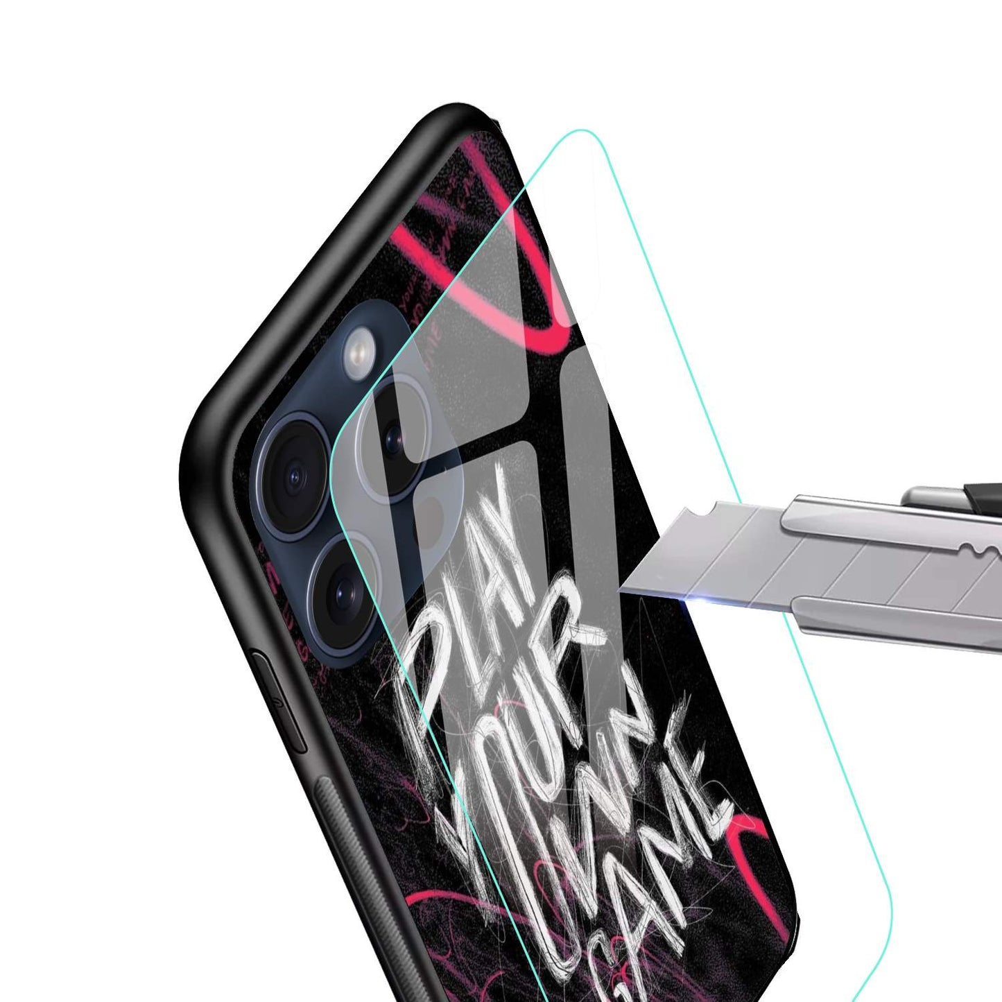 Play Your Own Game Glossy Glass Back Cover