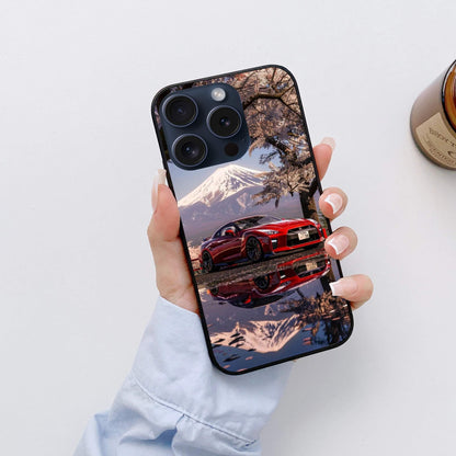 Sports Car Glossy Glass Back Cover