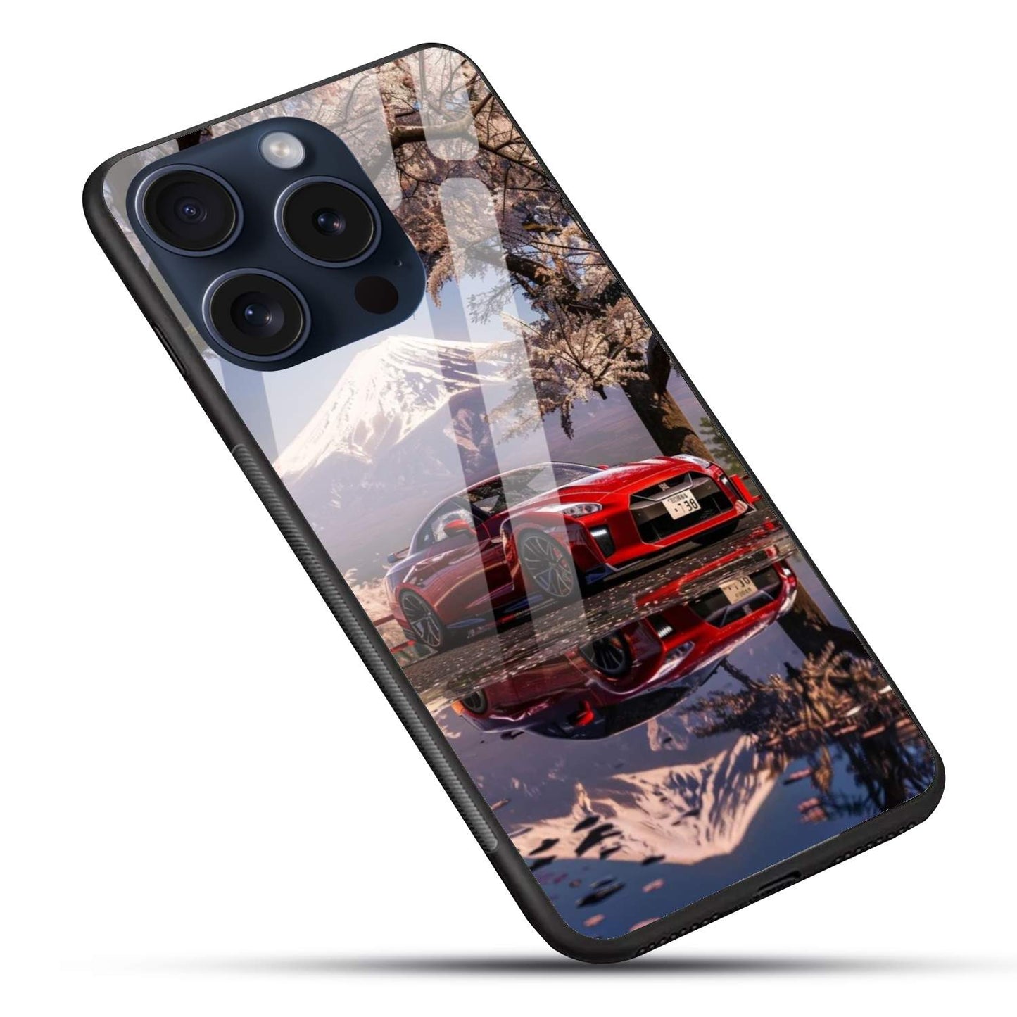 Sports Car Glossy Glass Back Cover