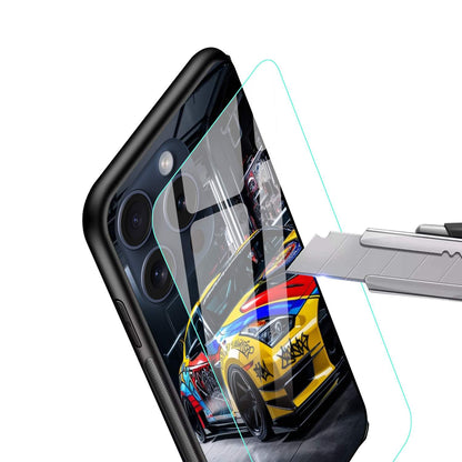 Sports Car Glossy Glass Back Cover