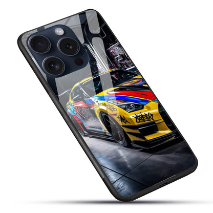 Sports Car Glossy Glass Back Cover