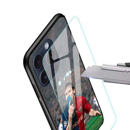 Messi Glossy Glass Back Cover