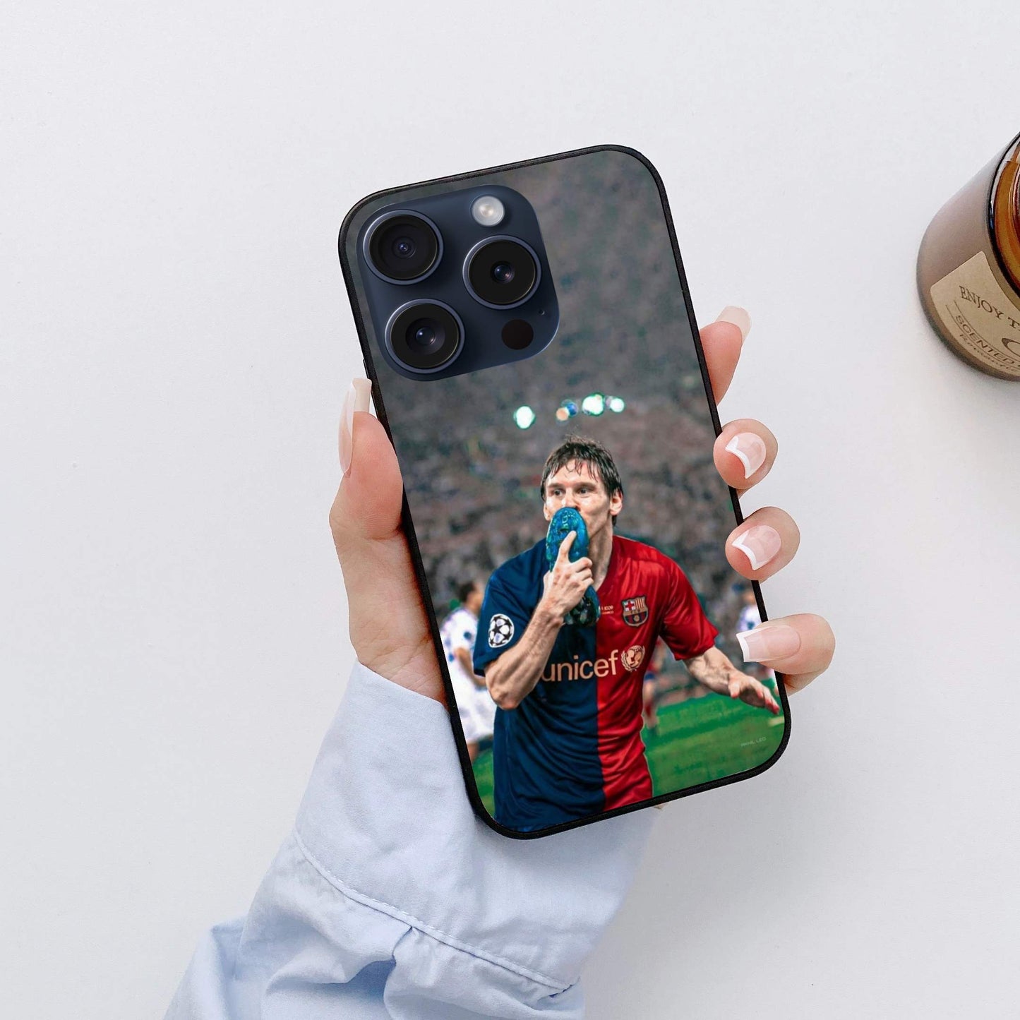 Messi Glossy Glass Back Cover