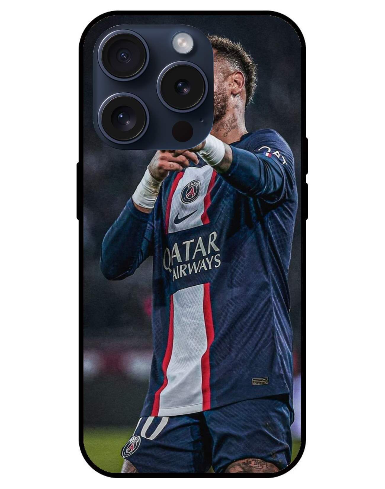 Neymar Jr. Glossy Glass Back Cover