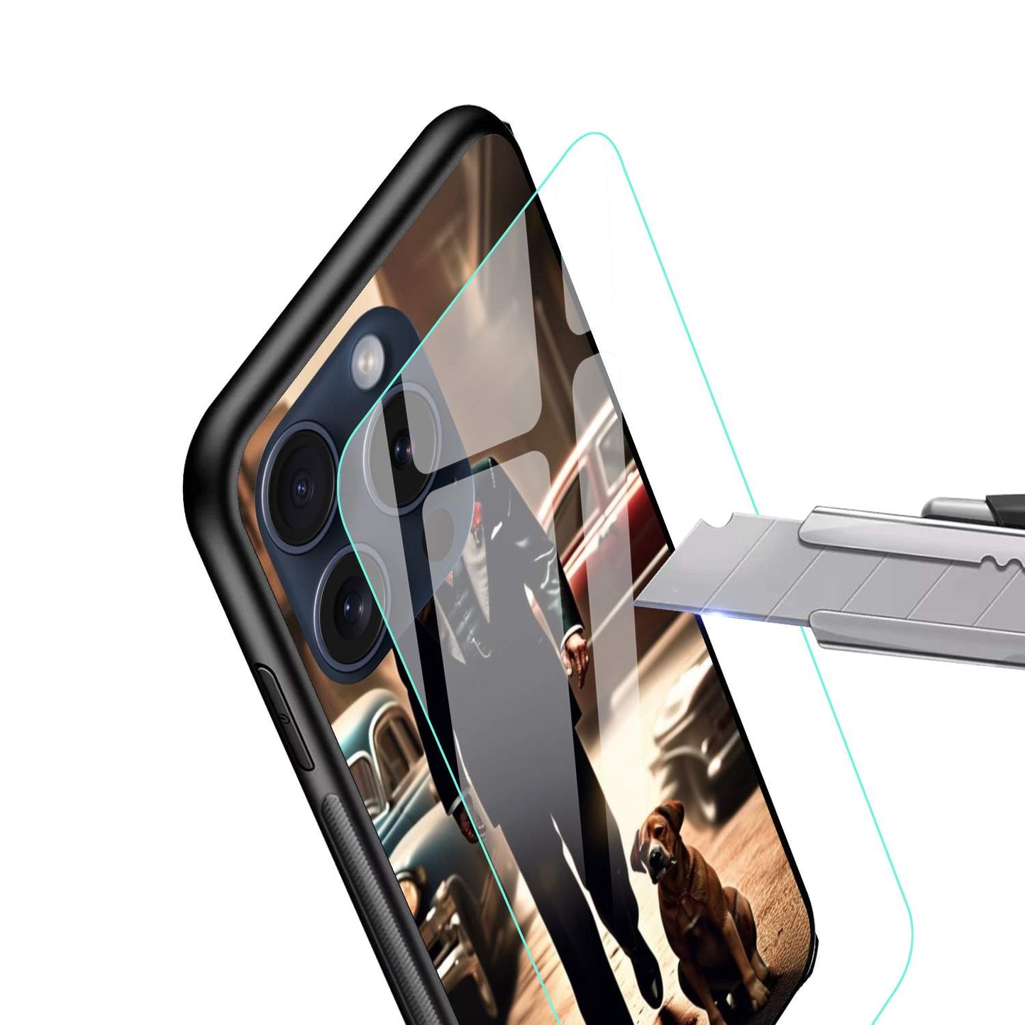John wick Glossy Glass Back Cover