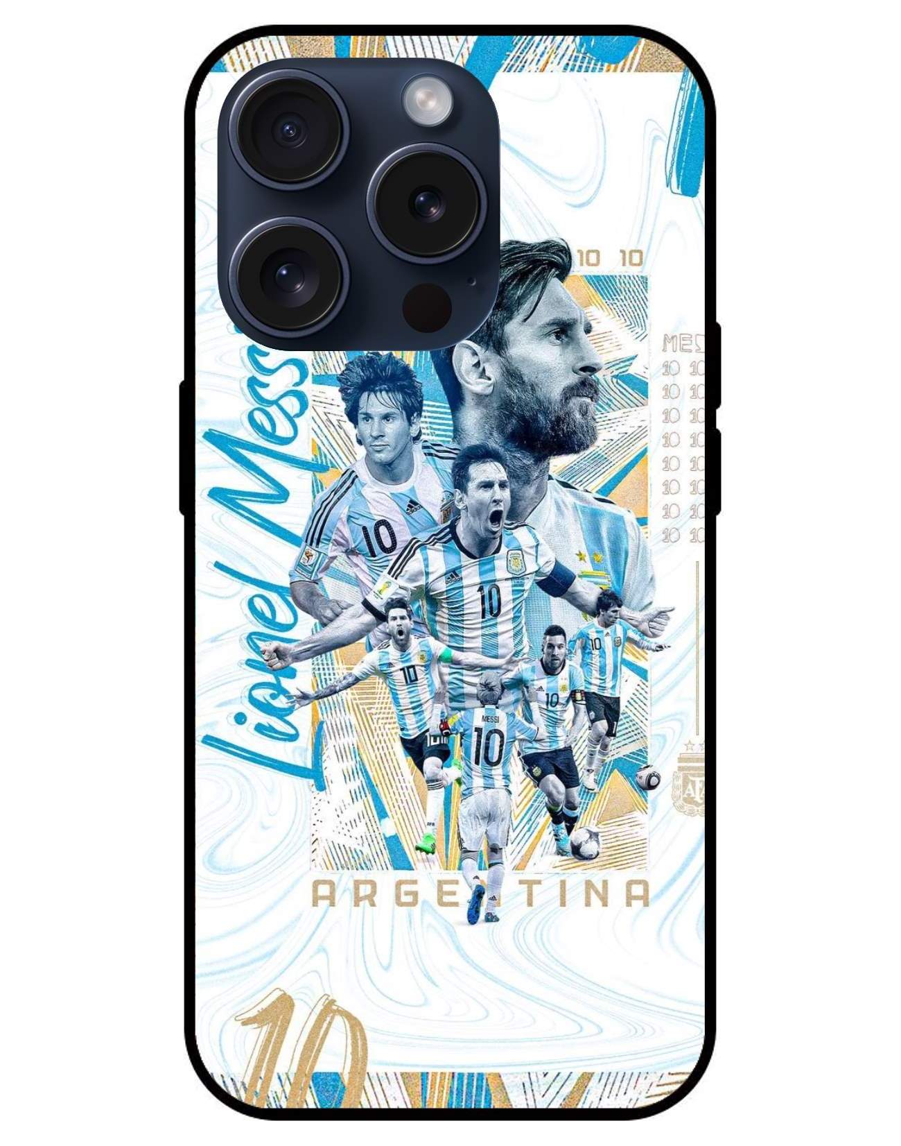 Messi Glossy Glass Back Cover