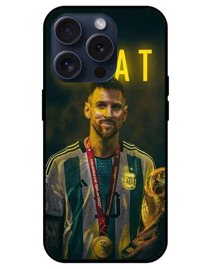 Messi Glossy Glass Back Cover