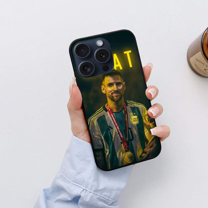 Messi Glossy Glass Back Cover