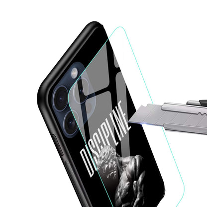 Discipline Glossy Glass Back Cover