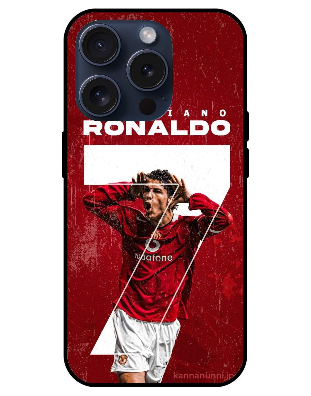 GOAT Ronaldo Glossy Glass Back Cover