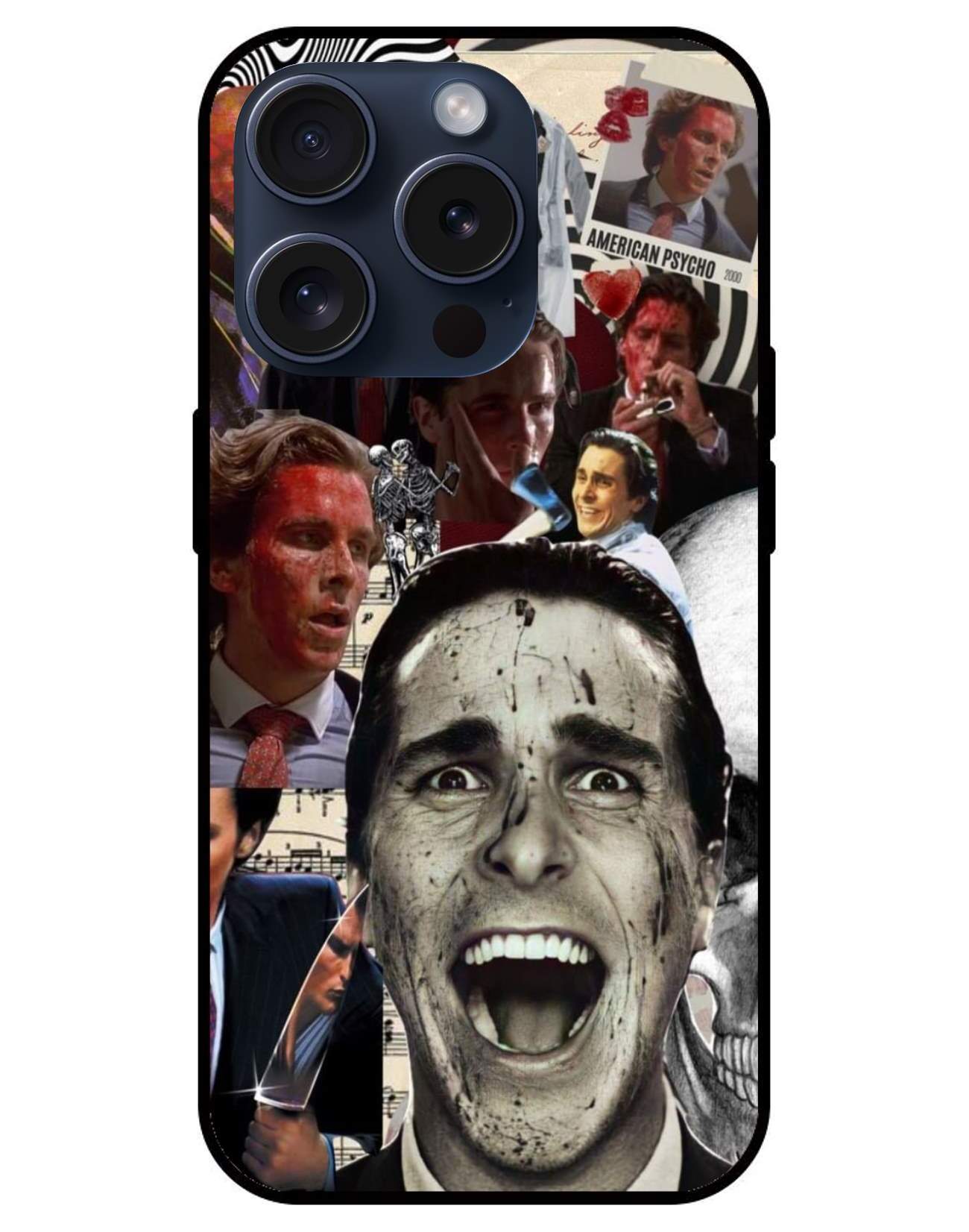 American Psyco  Glossy Glass Back Cover