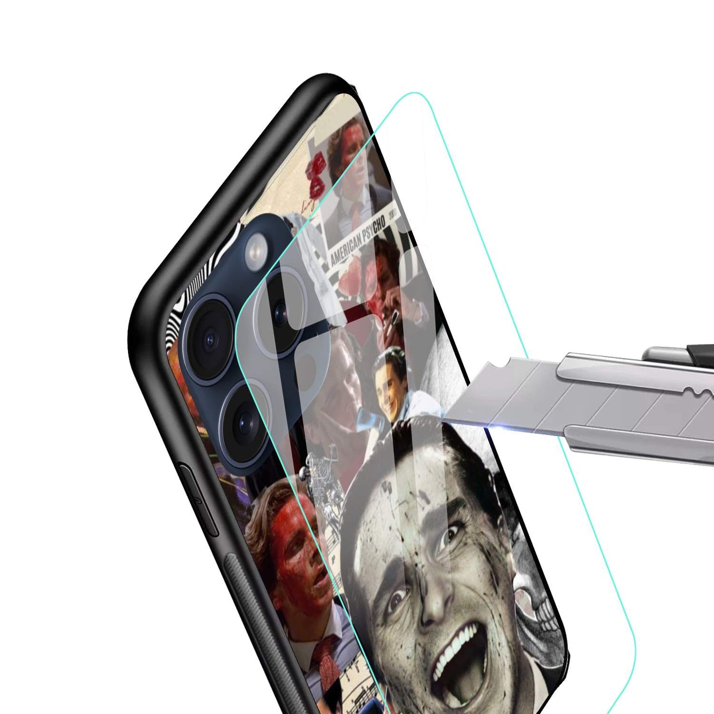 American Psyco  Glossy Glass Back Cover