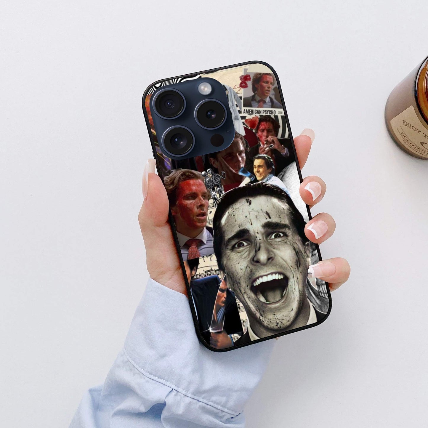 American Psyco  Glossy Glass Back Cover