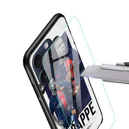 Mbappe  Glossy Glass Back Cover