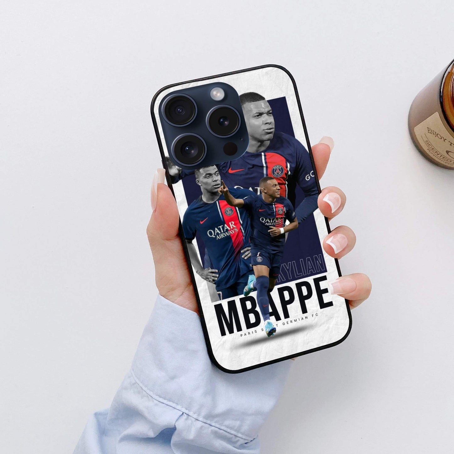 Mbappe  Glossy Glass Back Cover