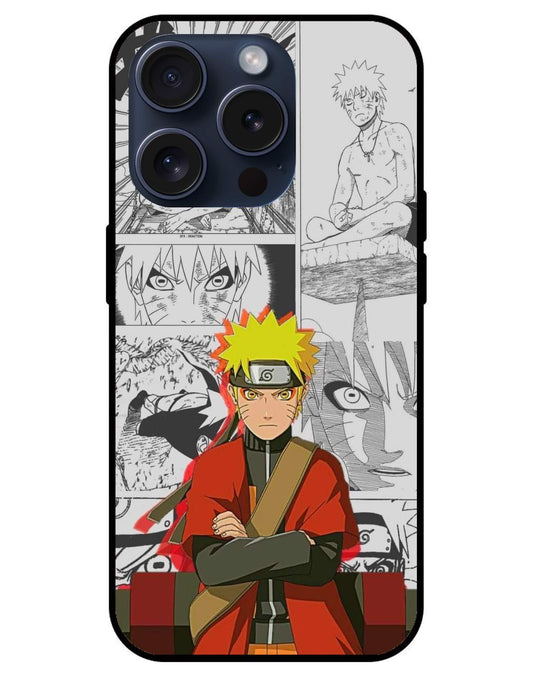 Naruto Usumaki Naruto Glossy Glass Back Cover