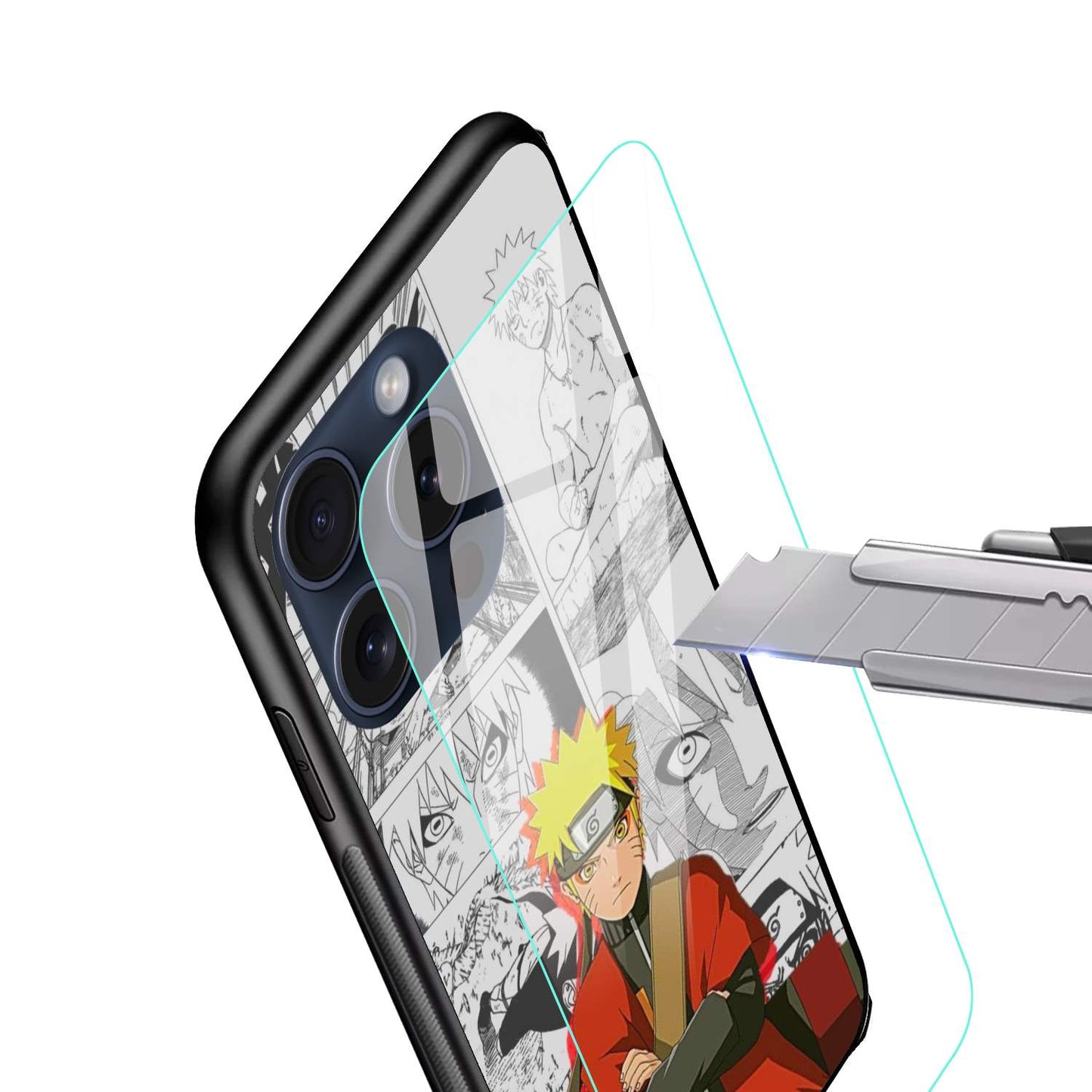 Naruto Usumaki Naruto Glossy Glass Back Cover