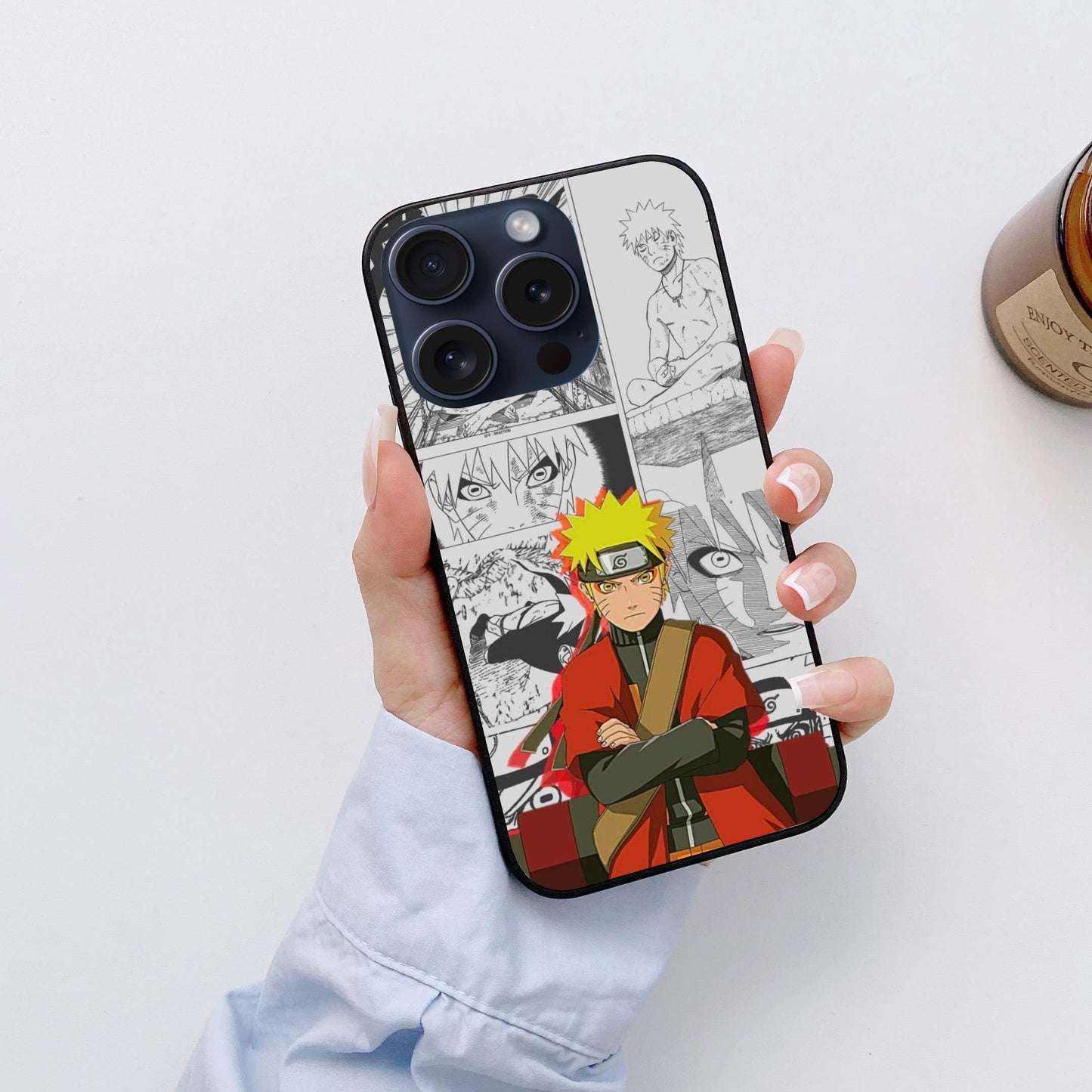 Naruto Usumaki Naruto Glossy Glass Back Cover