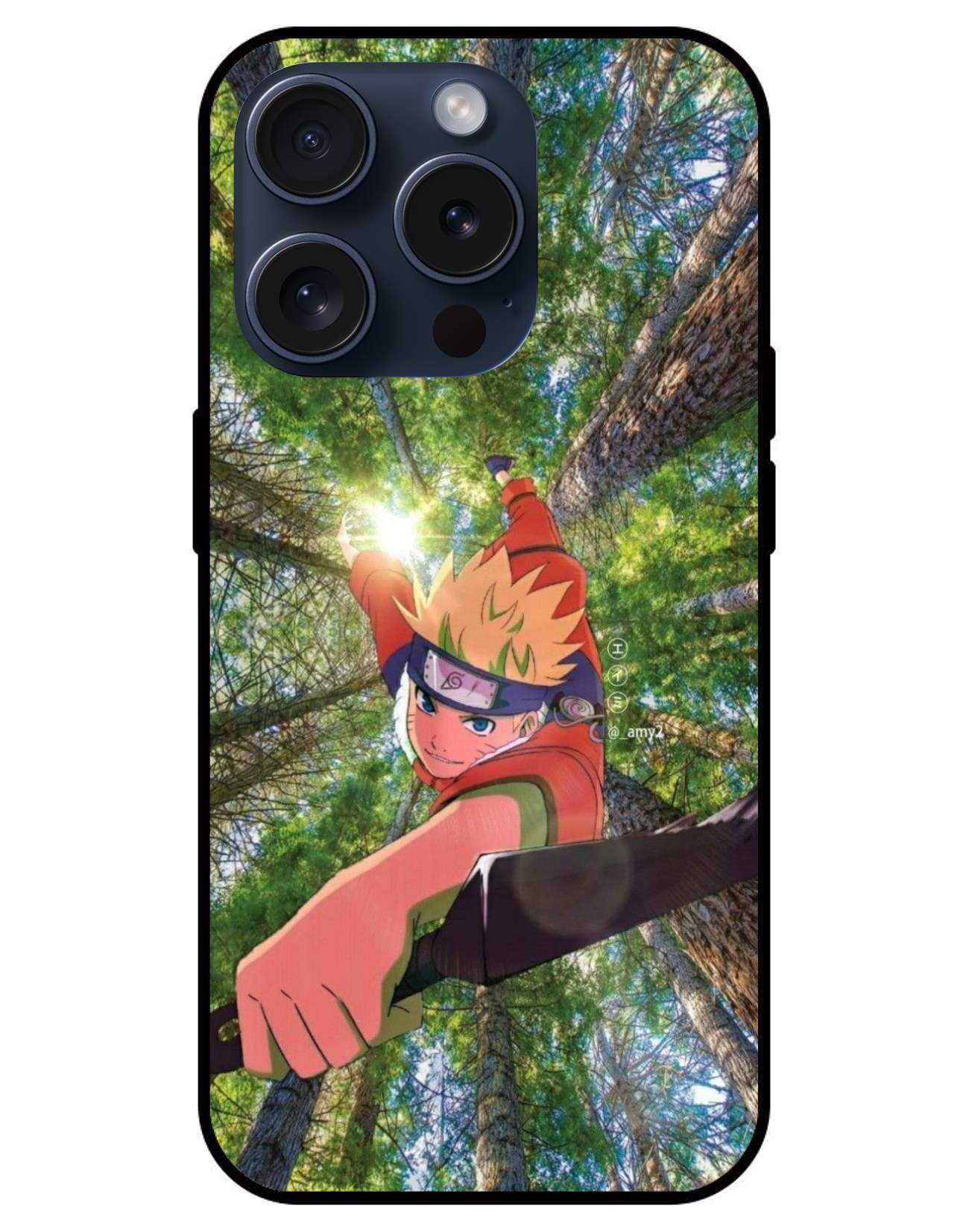 Naruto Usumaki Naruto Glossy Glass Back Cover