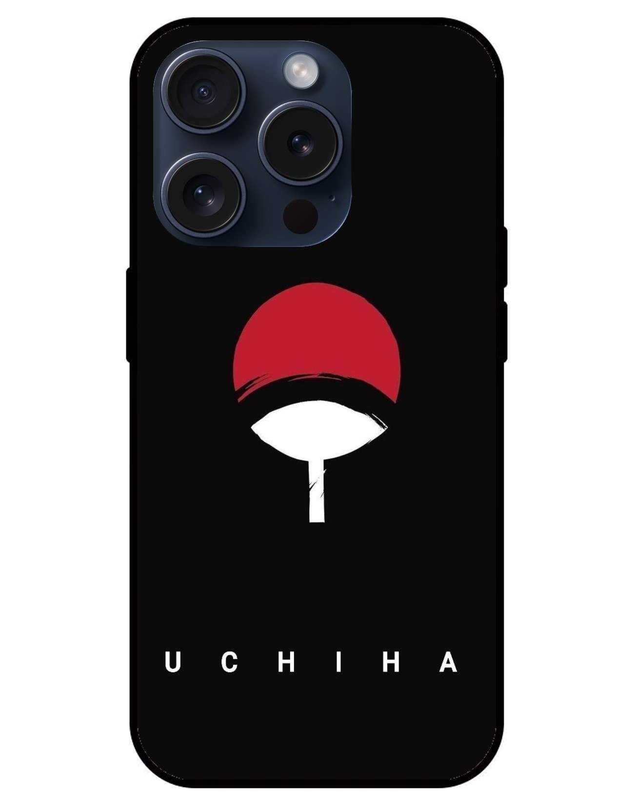 Uchiha Symbol Naruto Glossy Glass Back Cover