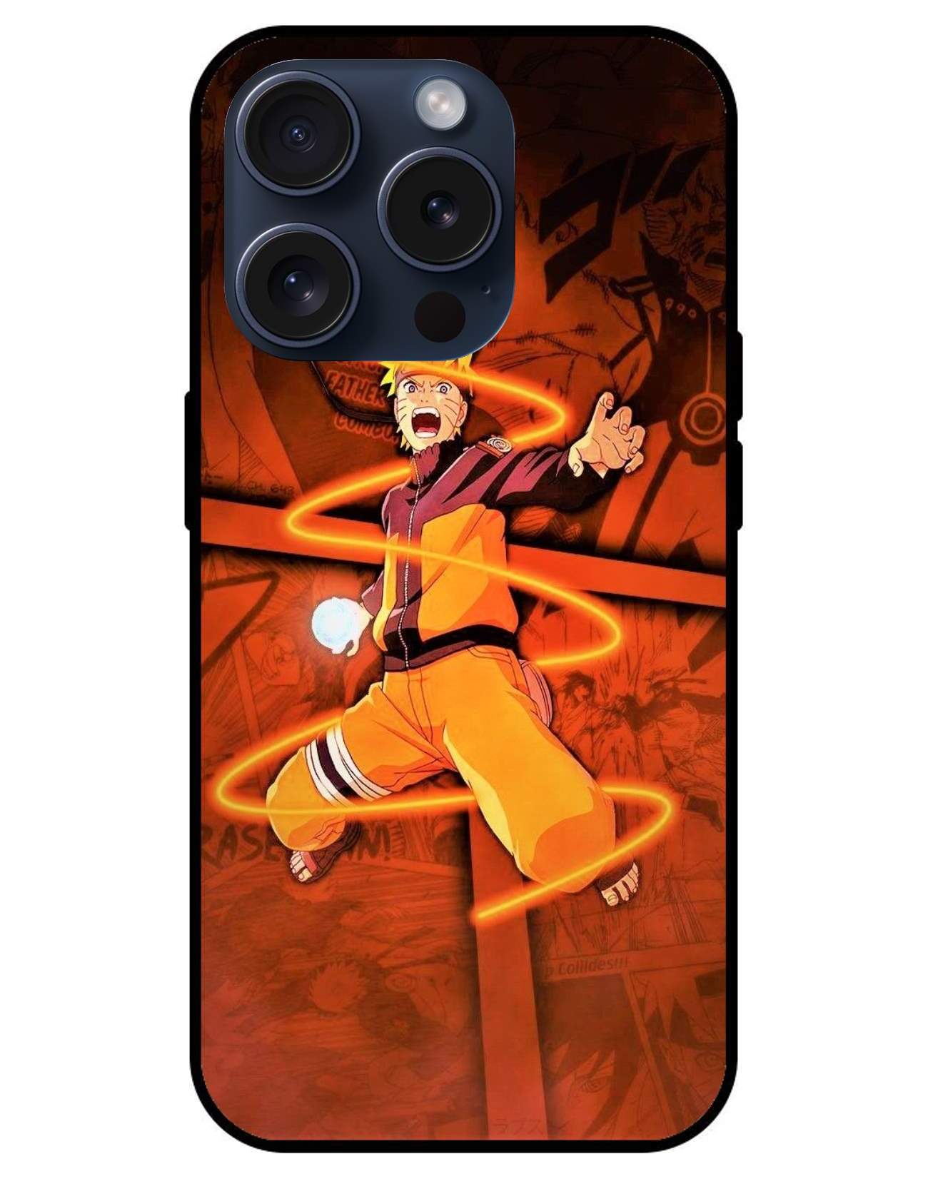 Naruto Usumaki Naruto Glossy Glass Back Cover