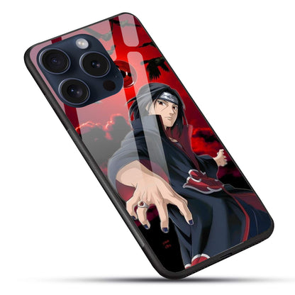 Itachi Uchiha Naruto Glossy Glass Back Cover