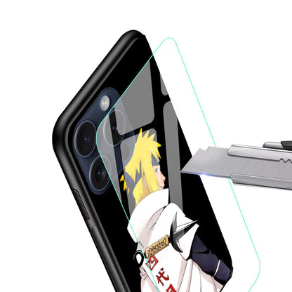 Minato Namekaze Naruto Glossy Glass Back Cover