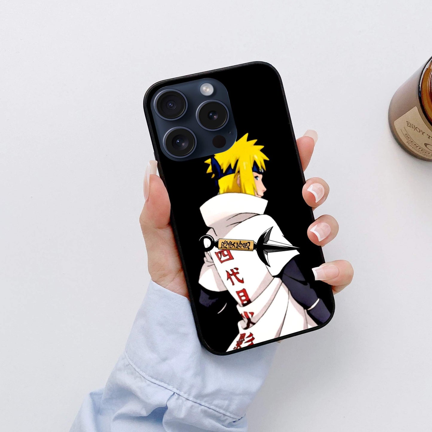 Minato Namekaze Naruto Glossy Glass Back Cover