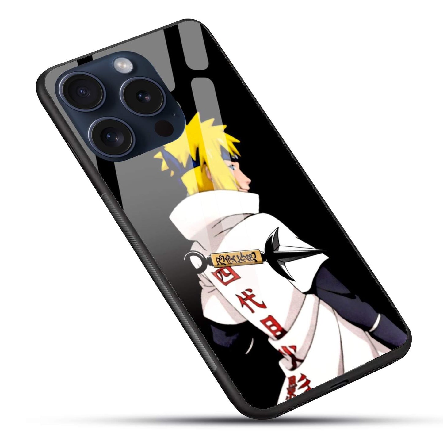 Minato Namekaze Naruto Glossy Glass Back Cover