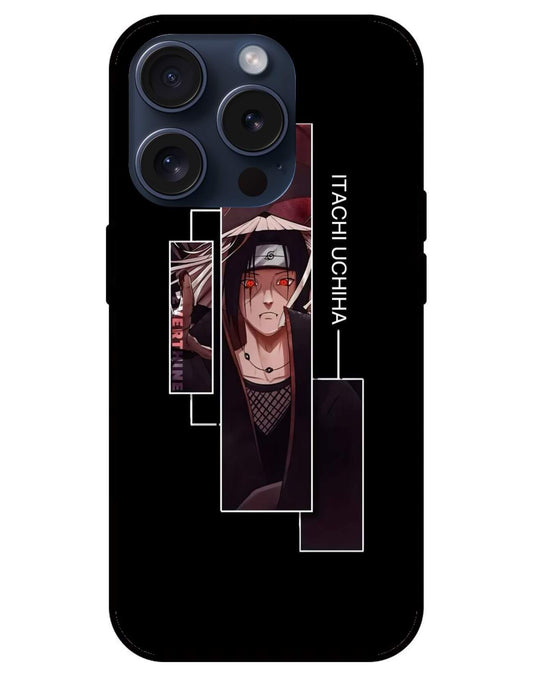 Itachi Uchiha Naruto Glossy Glass Back Cover