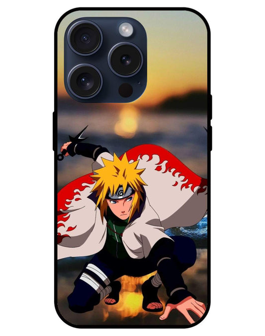 Minato Namekaze Naruto Glossy Glass Back Cover