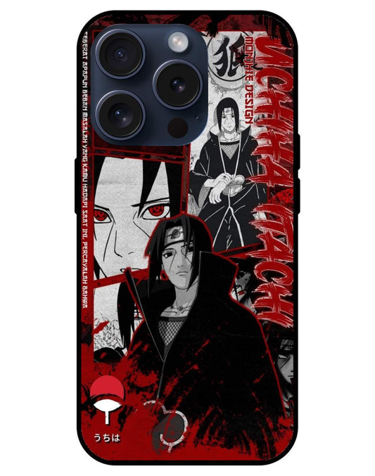 Itachi uchiha Naruto Glossy Glass Back Cover